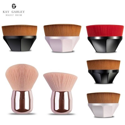 Wholesale Flat Round Body Foundation Makeup Brush Set,High Quality Professional Single Powder Synthetic Cosmetic Make Up Brush