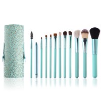 Custom Wholesale 12pc Professional Private Label Facial Foundation Powder Cosmetic Brush Kit Makeup Brush Set,Powder Blush Brush