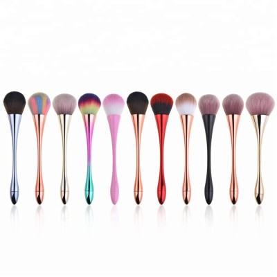 New arrival colorful powder fan brush professional single makeup brush